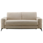 SCHLAFSOFA Cord Beige  - Beige/Schwarz, Design, Textil/Metall (198/89/98cm) - Carryhome