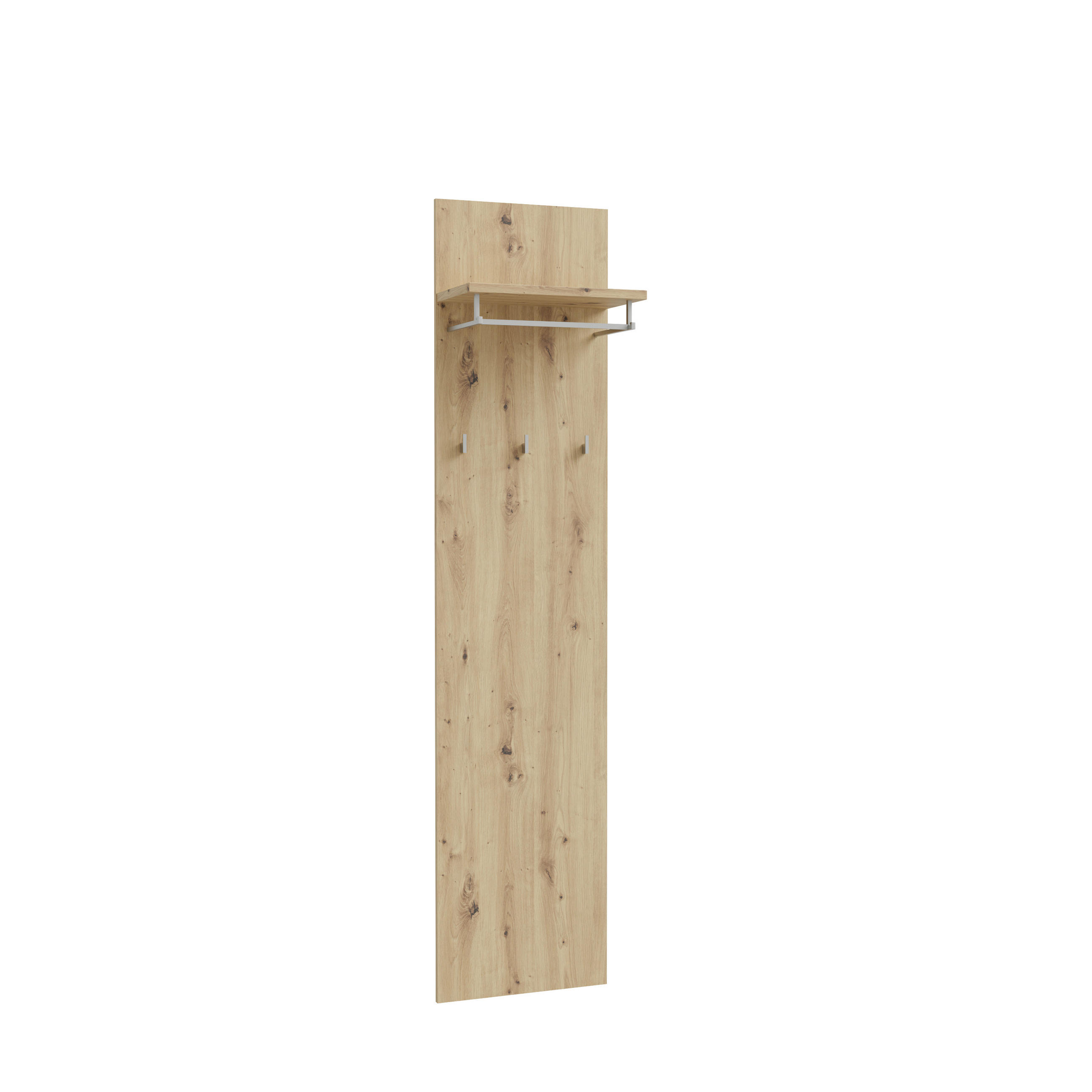 GARDEROBNI PANEL - hrast artisan, Basics, leseni material (45/196,8/25,5cm) - MID.YOU