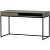 SCHREIBTISCH 130/58/75 cm  in Schlammfarben  - Schlammfarben/Schwarz, MODERN, Holz/Metall (130/58/75cm) - Livetastic