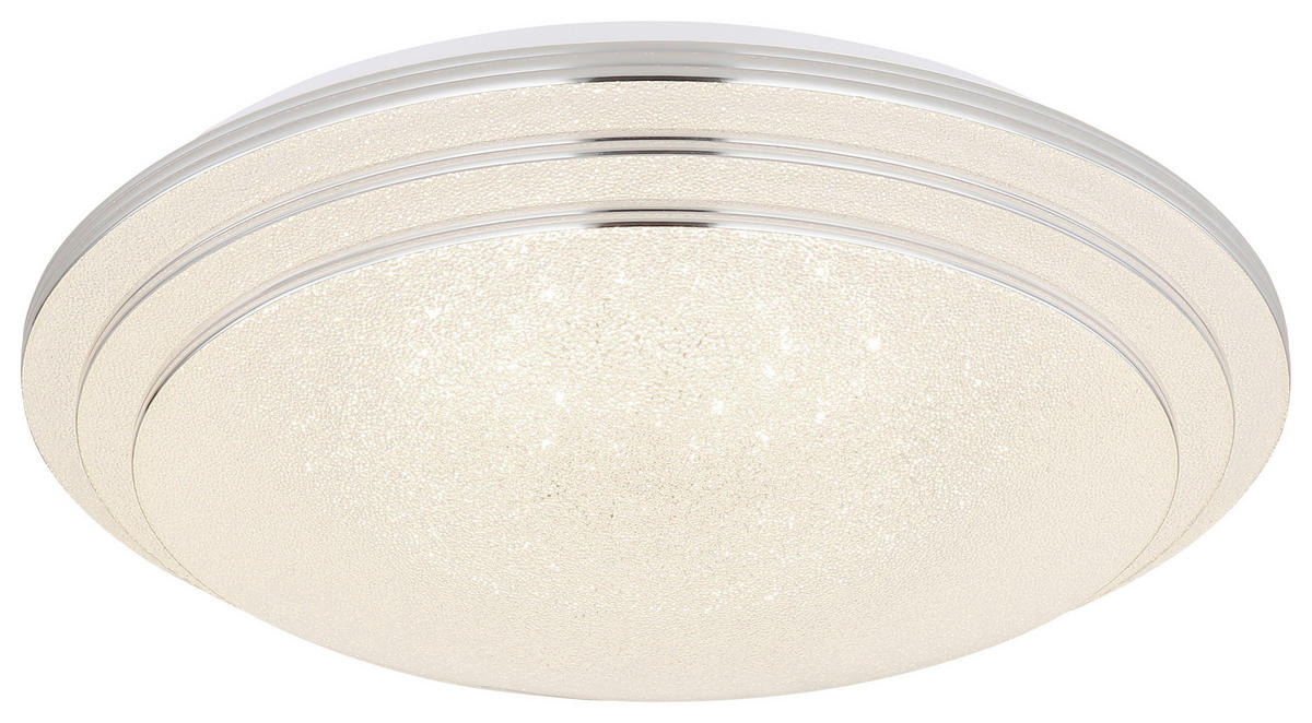 STROPNA LED-SVETILKA   //2700-6500 K/230 V/ - bela/opal, Basics, kovina/umetna masa (40/9,5cm) - Globo