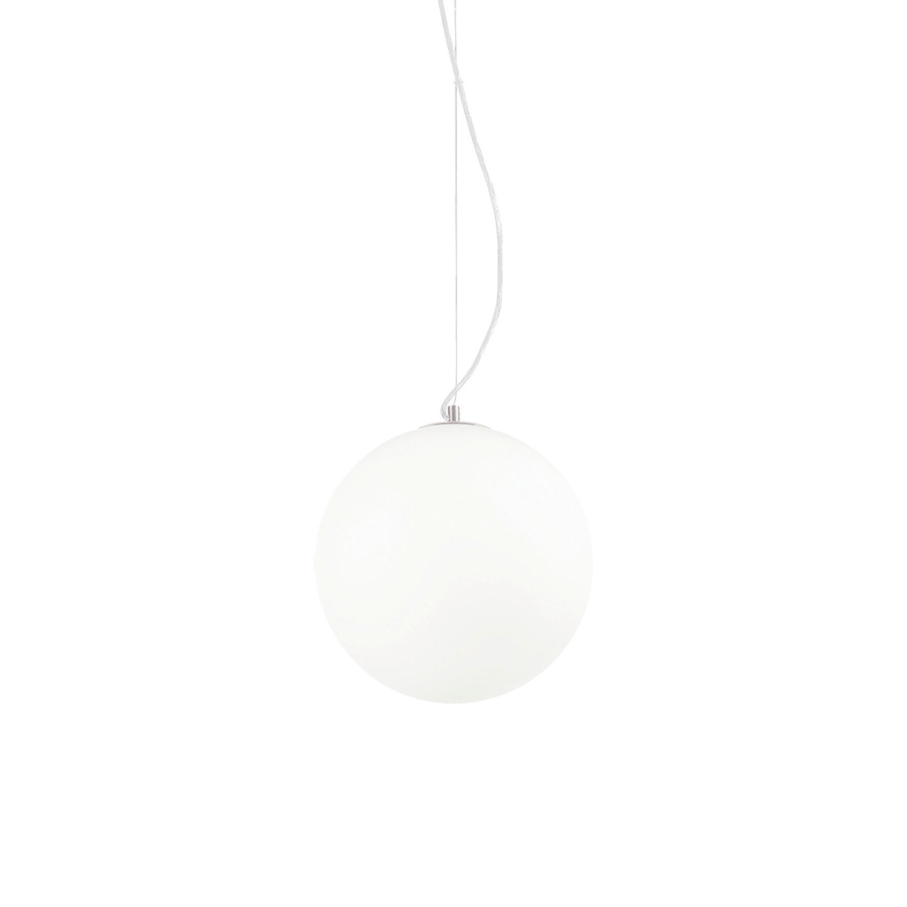 HÄNGELEUCHTE 30/55/230 cm  - Weiß, KONVENTIONELL, Glas (30/55/230cm) - Ideal Lux