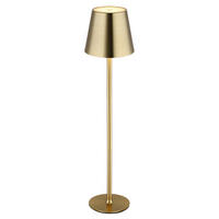AKKU-TISCHLEUCHTE VANNIE 11,2/47 cm  - Messingfarben/Schwarz, Design, Kunststoff/Metall (11,2/47cm) - Globo