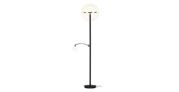 LED-DECKENFLUTER 40/180 cm    - Schwarz, KONVENTIONELL, Kunststoff/Metall (40/180cm) - Dieter Knoll