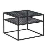 COUCHTISCH in Glas 60/60/45 cm  - Schwarz, Design, Glas/Metall (60/60/45cm) - MID.YOU