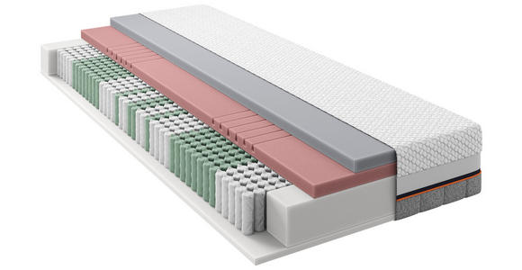 TASCHENFEDERKERNMATRATZE 140/200 cm Höhe ca. 24 cm  - Basics, Textil (140/200cm) - Novel