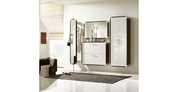 WANDSPIEGEL - Wengefarben, Design, Glas (94/61/6cm) - Moderano