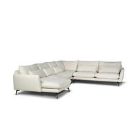 SOFFA i beige  - beige/svart, Klassisk, metall/trä (384/90/324/160cm) - Best Price
