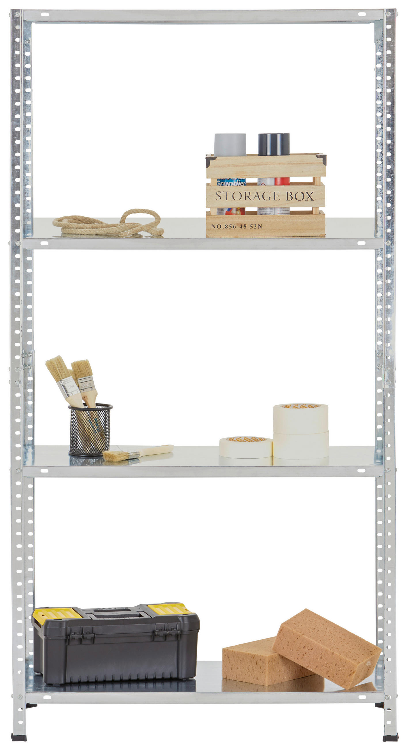 Schraubregal Carbonstahl 75x150x30 cm 40kg/Boden