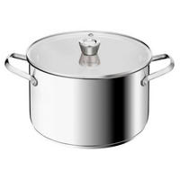 LEVESFŐZŐ EDÉNY  - világosszürke, Basics, fém (19cm)