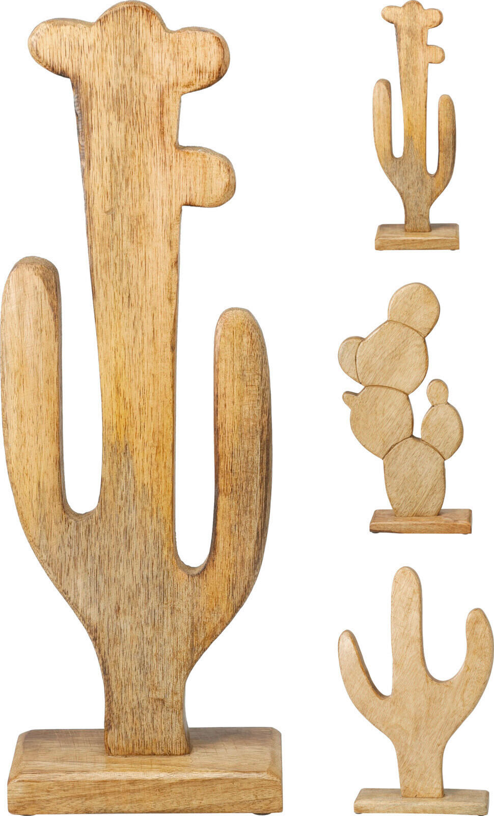 DEKOKAKTUS - Naturfarben, LIFESTYLE, Holz (17,5/37,5/6,5cm)