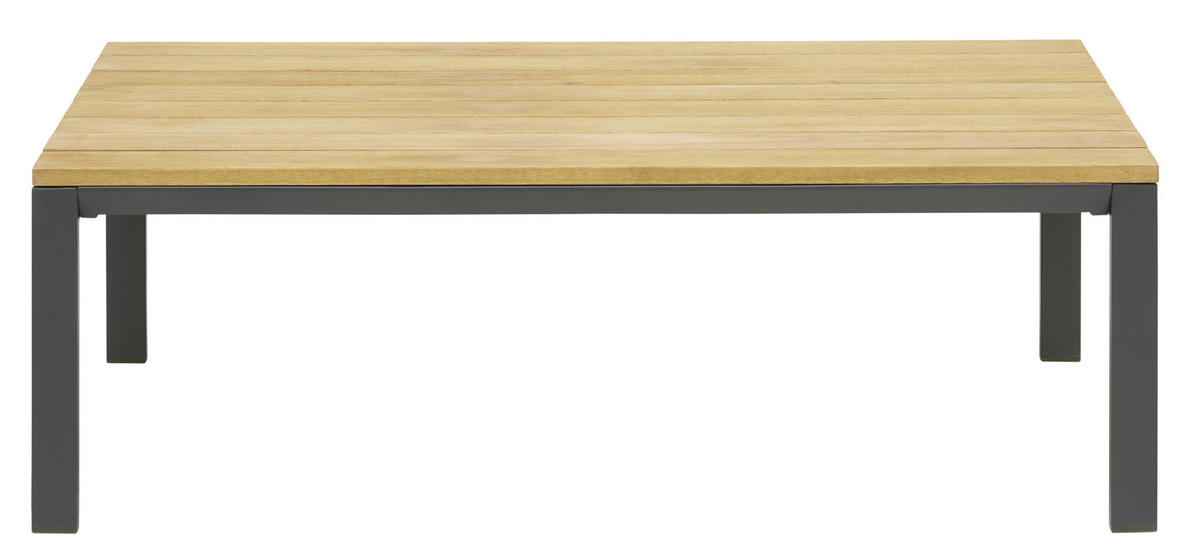 STO ZA BAŠTU 120/65/40 cm  - prirodna boja/antracit, Dizajnerski, drvo/metal (120/65/40cm) - Ambia Garden