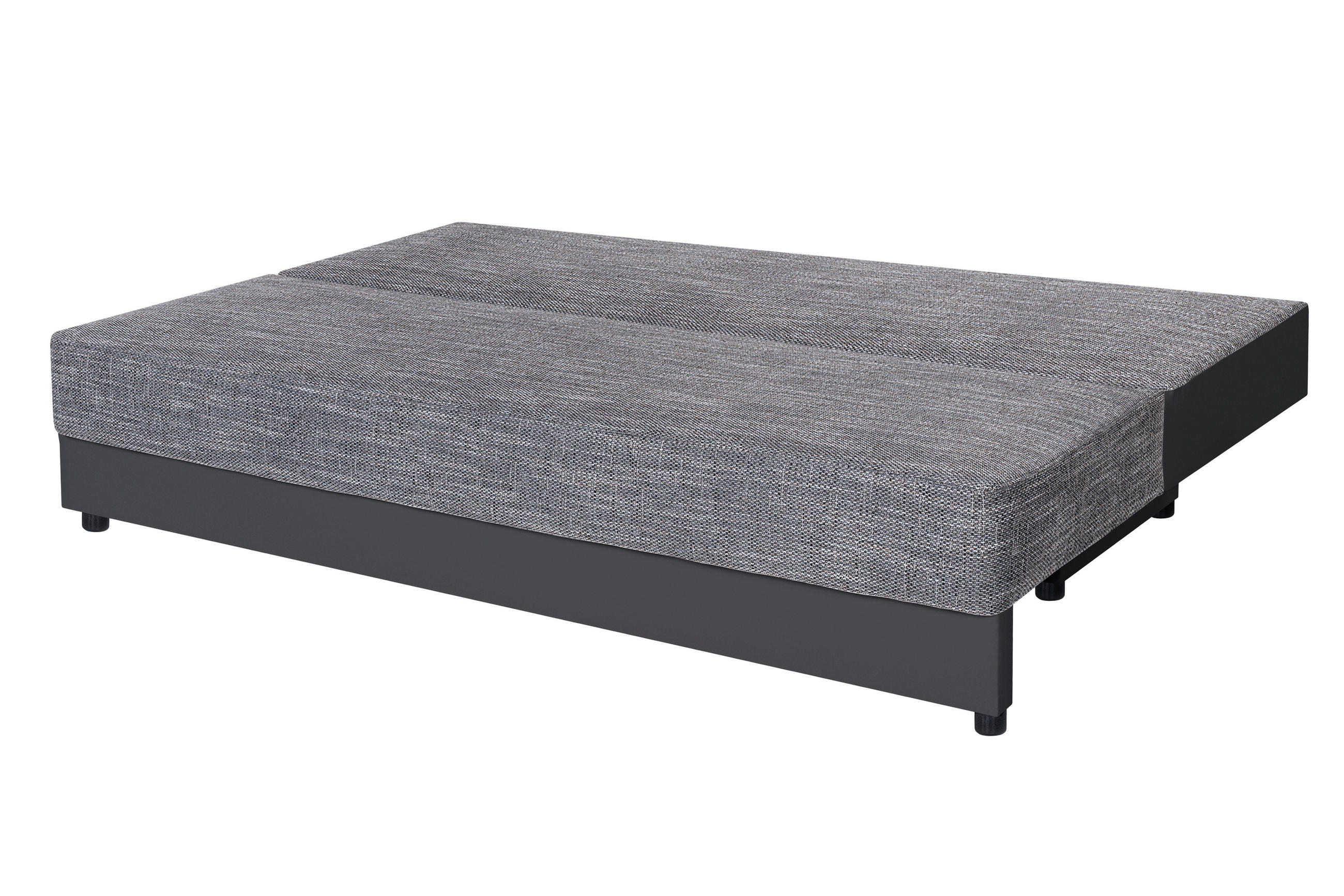 Thumbnail - P & B Schlafsofa, Grau, Textil, 2-Sitzer, Füllung: Schaumstoffflocken,Schaumstoffflocken, 200x90x103 cm, Schlafen auf Si...