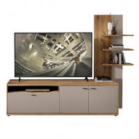 WOHNWAND  in Eichefarben, Kaschmir  235/183/49 cm  - Kaschmir/Eichefarben, Design, Holzwerkstoff/Metall (235/183/49cm) - Livetastic