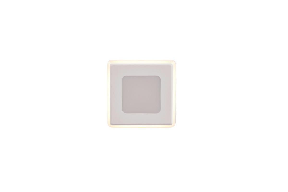 LED-EINBAUSPOT NIMBUS 8,5/8,5/3,9 cm   - Weiß, Design, Kunststoff (8,5/8,5/3,9cm) - Trio Leuchten