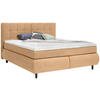 BOXSPRINGBETT 180/200 cm  in Beige  - Beige/Schwarz, KONVENTIONELL, Holz/Textil (180/200cm) - Ti'me