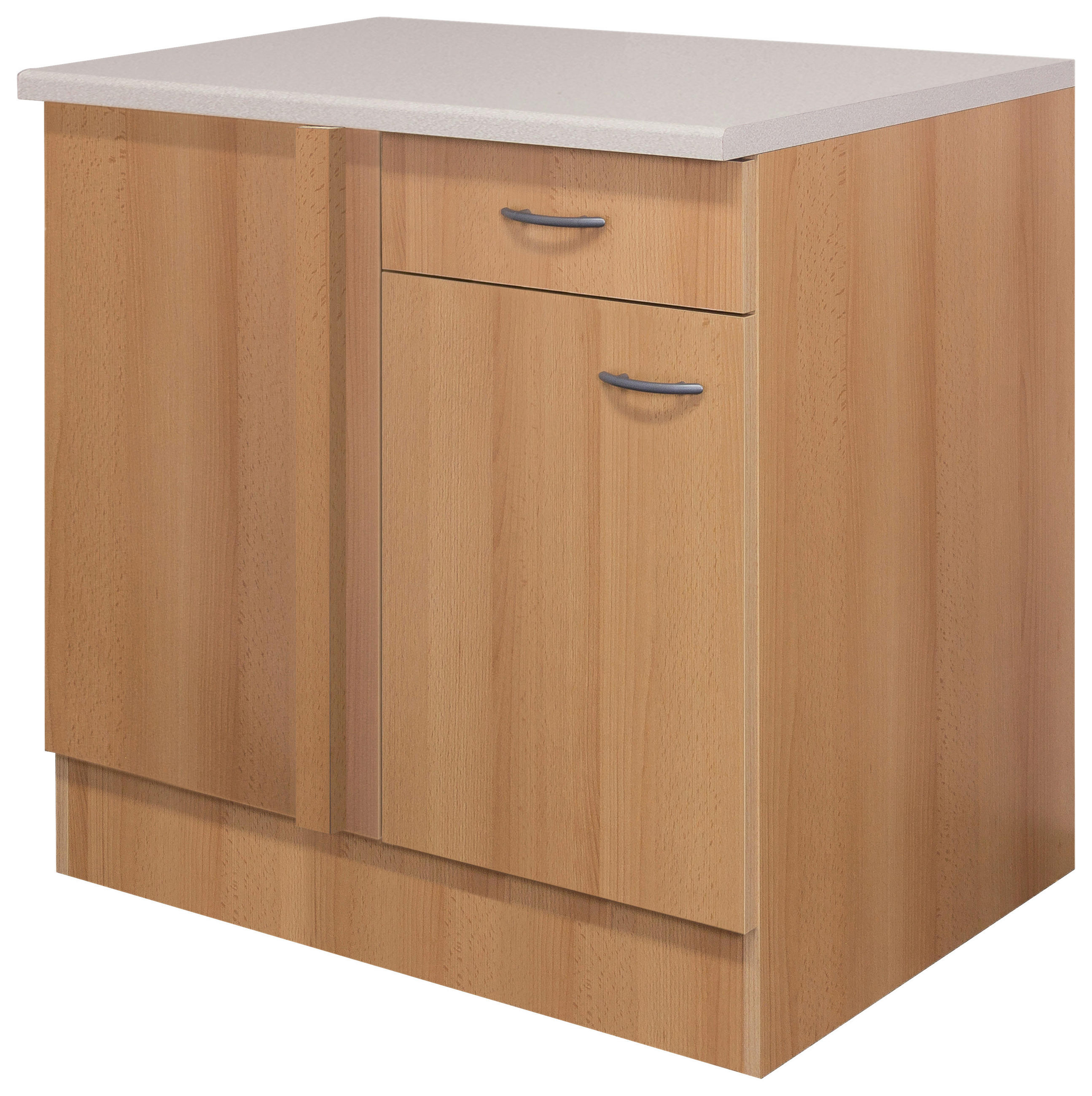 FlexWell Eckunterschrank Buche 110x85x57 cm