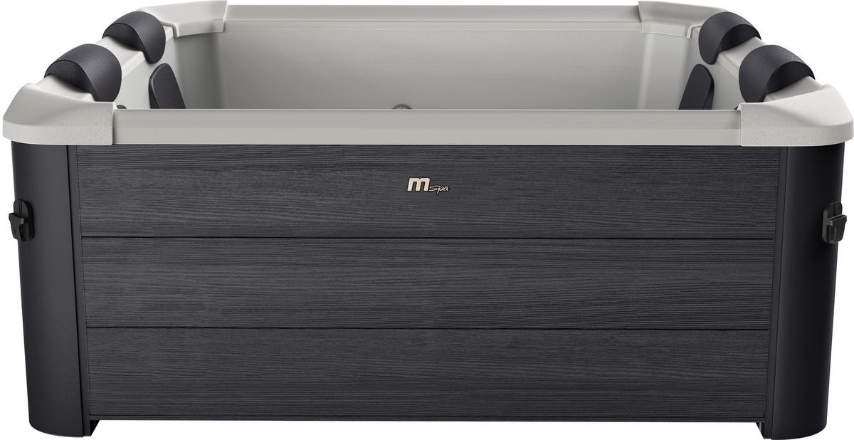 WHIRLPOOL MSPA OSLO 160/160/65 cm  - Grau, Trend, Kunststoff (160/160/65cm)