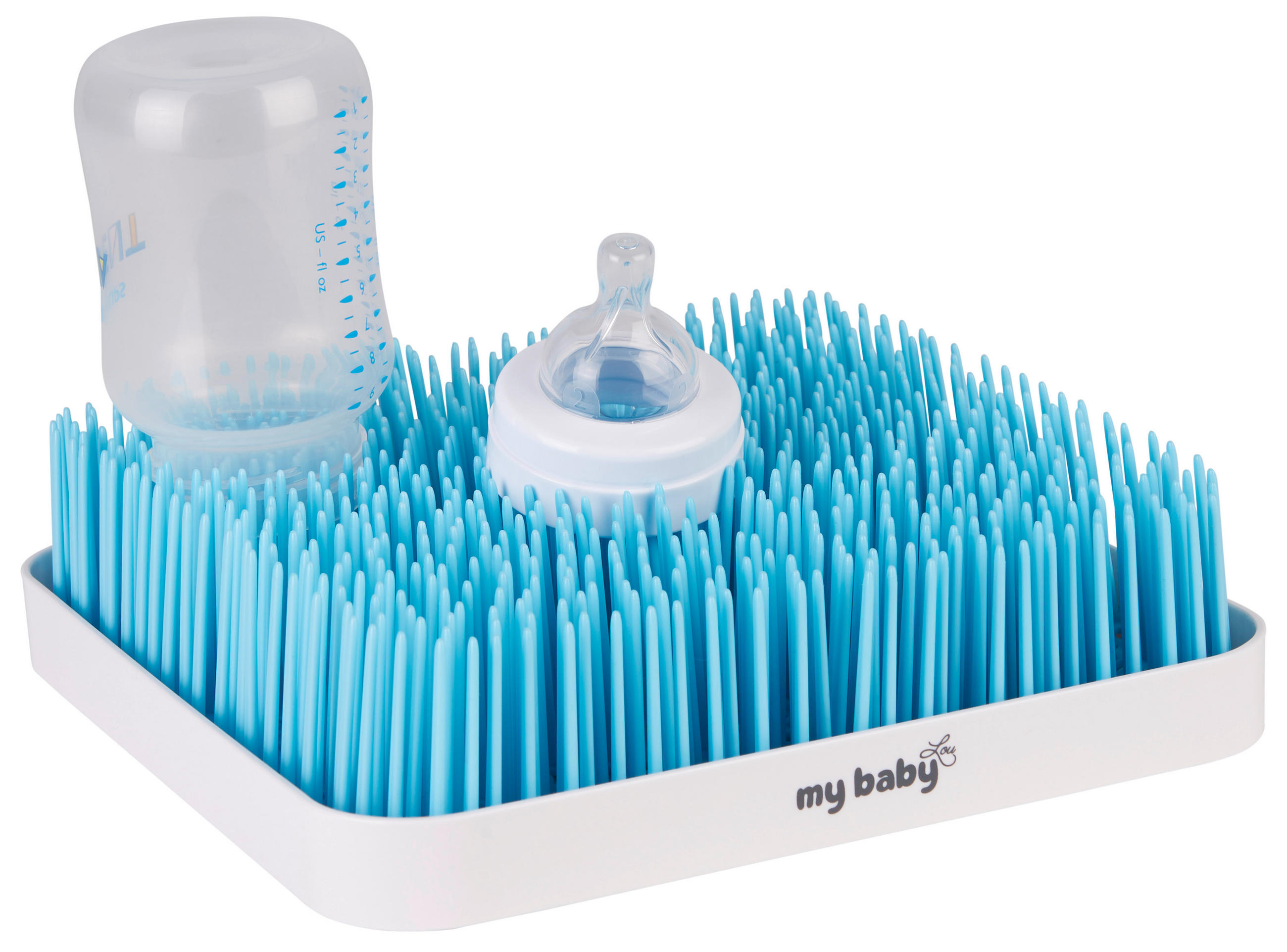FLASKSTÄLL  - vit/turkos, Basics, plast (23.7/23.7/6.1cm) - My Baby Lou