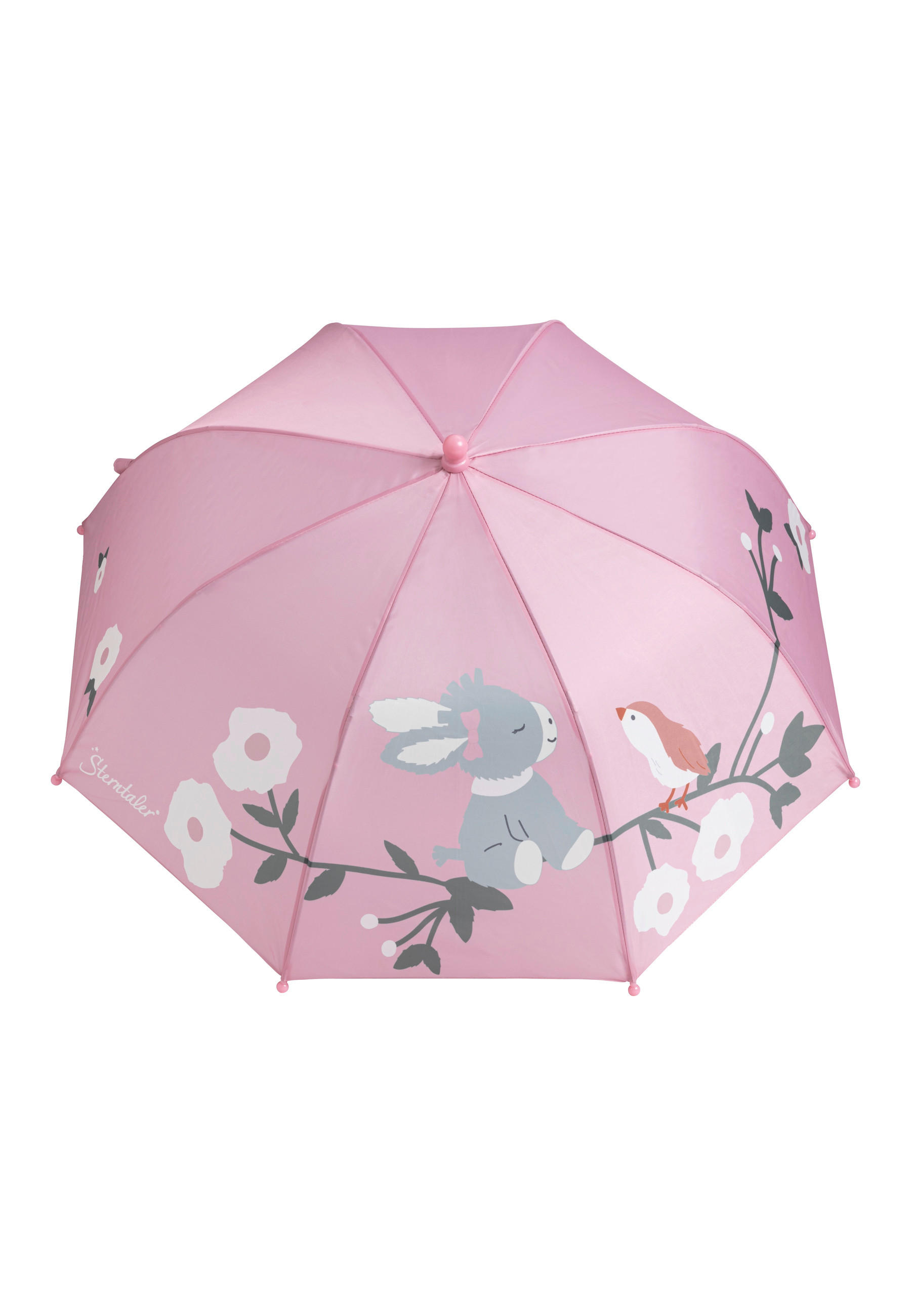 REGENSCHIRM Emmi Girl  - Hellrosa/Silberfarben, Basics, Kunststoff/Textil (59,5/8/35cm) - Sterntaler