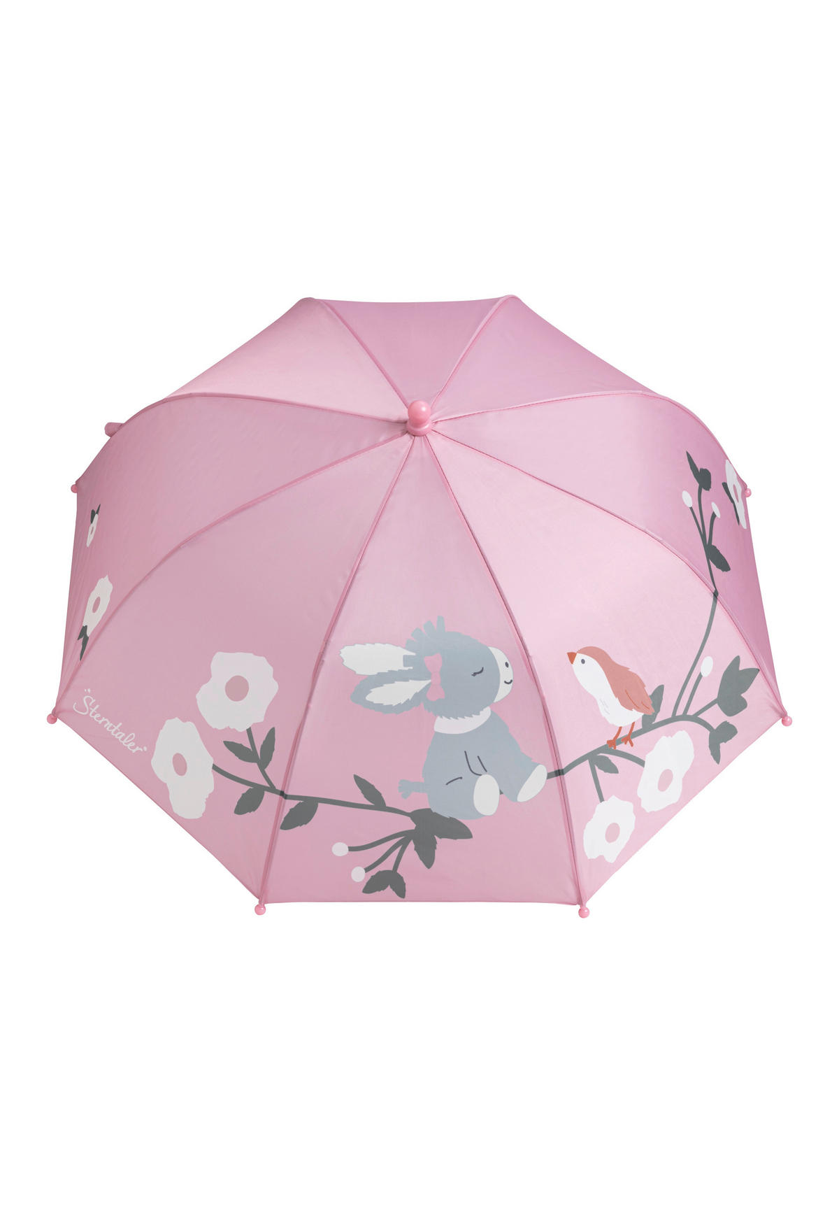 REGENSCHIRM Emmi Girl  - Hellrosa/Silberfarben, Basics, Kunststoff/Textil (59,5/8/35cm) - Sterntaler
