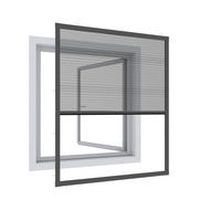 INSEKTENSCHUTZFENSTER - Anthrazit, Basics, Textil/Metall (100/120cm)