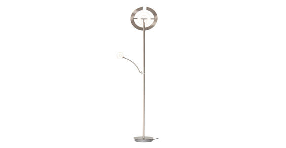 LED-DECKENFLUTER 40/180 cm    - Weiß/Nickelfarben, KONVENTIONELL, Kunststoff/Metall (40/180cm) - Dieter Knoll