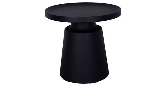 BEISTELLTISCH 49/49/45,5 cm Schwarz rund  - Schwarz, Design, Metall (49/49/45,5cm) - Xora