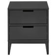 NACHTSCHRANK 47,6/53,1/40 cm  - Anthrazit/Schwarz, Design, Holzwerkstoff/Metall (47,6/53,1/40cm) - Novel