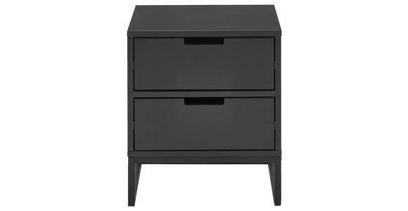 NACHTSCHRANK 47,6/53,1/40 cm  - Anthrazit/Schwarz, Design, Holzwerkstoff/Metall (47,6/53,1/40cm) - Novel