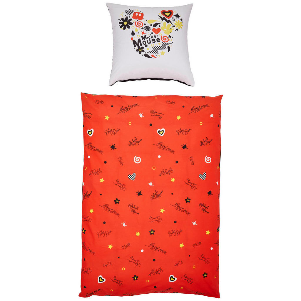 Thumbnail - Disney Jugendbettwäsche Classics, Mehrfarbig, Textil, 135x200 cm, hautfreundlich, Schlaftextilien, Bettwäsche, Kinderbet...