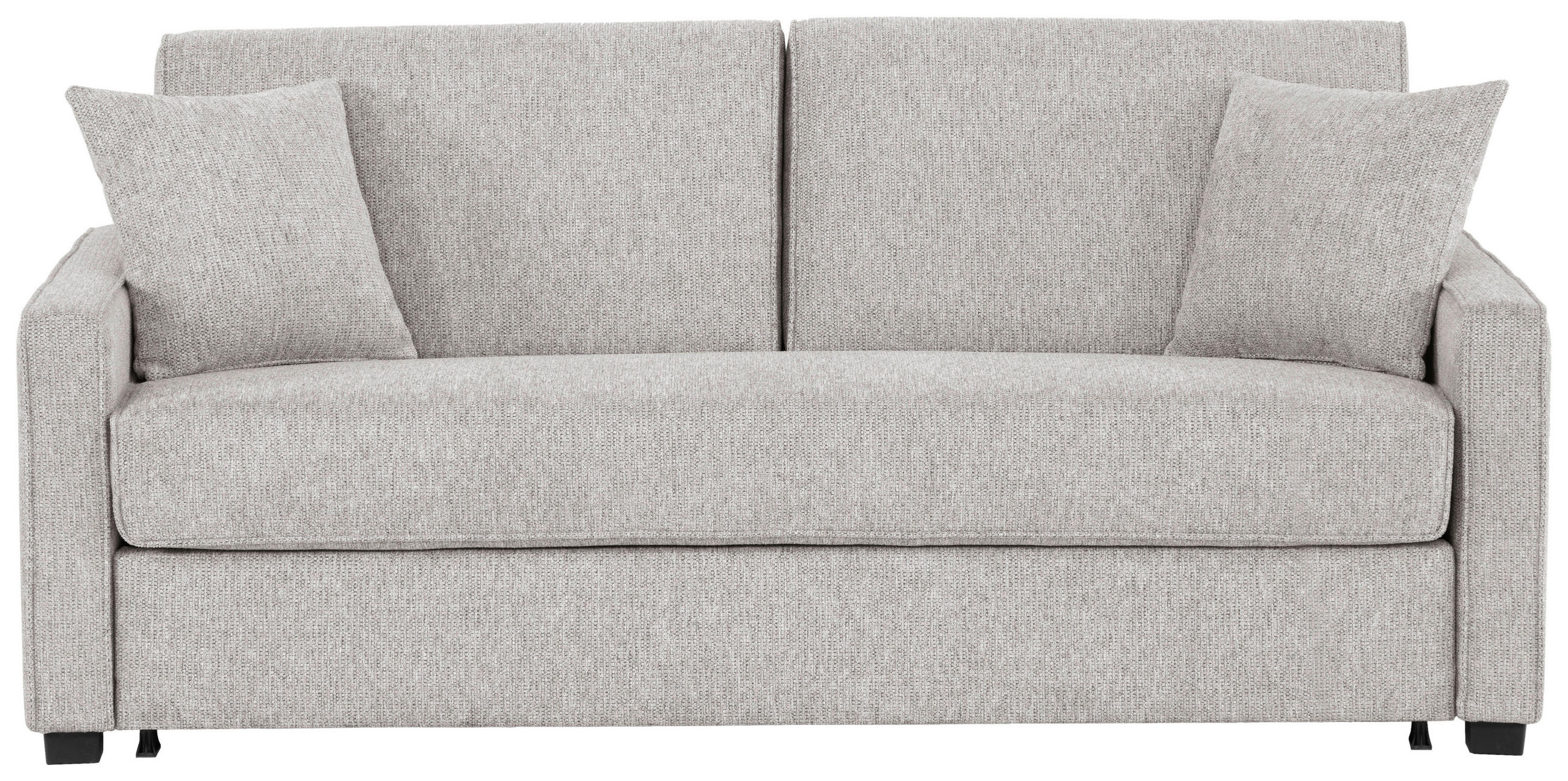 SCHLAFSOFA in Textil Grauweiss  - Schwarz/Grauweiss, Design, Kunststoff/Textil (186/83/100cm) - Livetastic