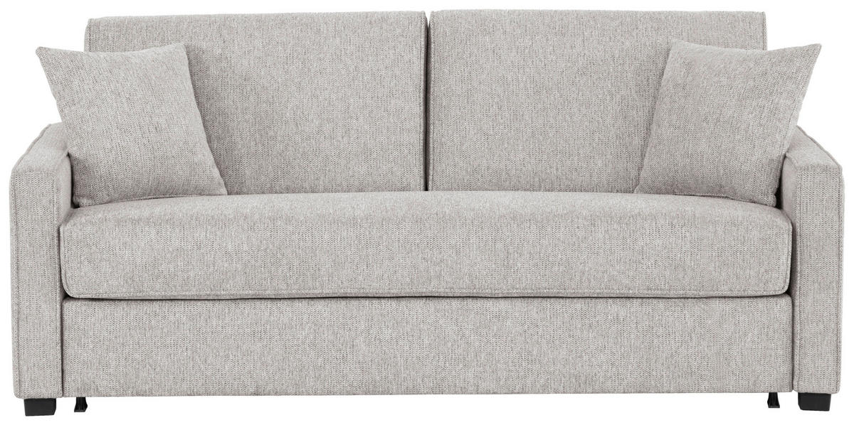 SCHLAFSOFA Webstoff Grauweiß  - Grauweiß/Schwarz, Design, Kunststoff/Textil (186/83/100cm) - Xora