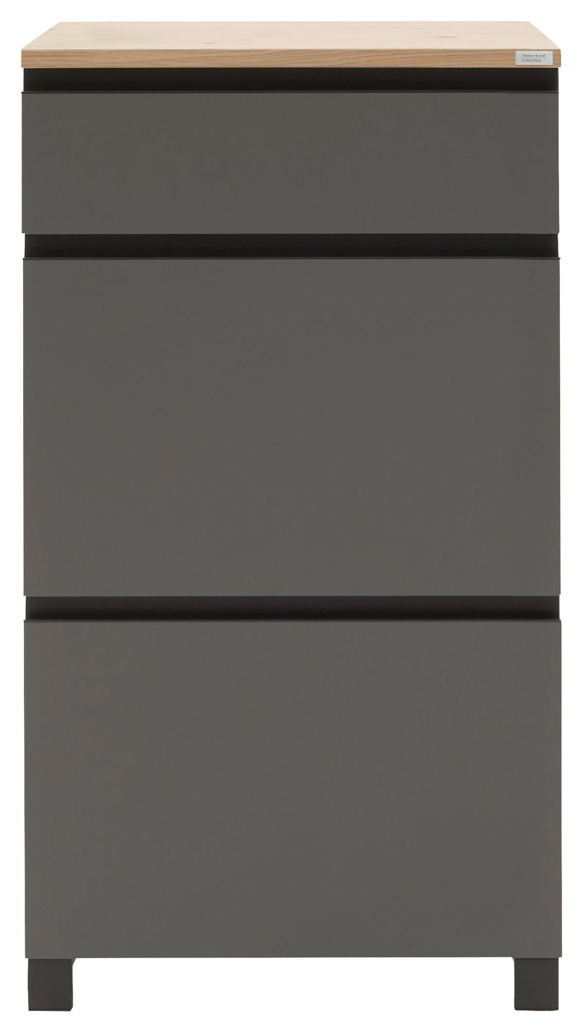 OMARA ZA ČEVLJE furnirano siva, barve hrasta - siva/barve hrasta, Design, kovina/leseni material (60/108/31cm) - Dieter Knoll