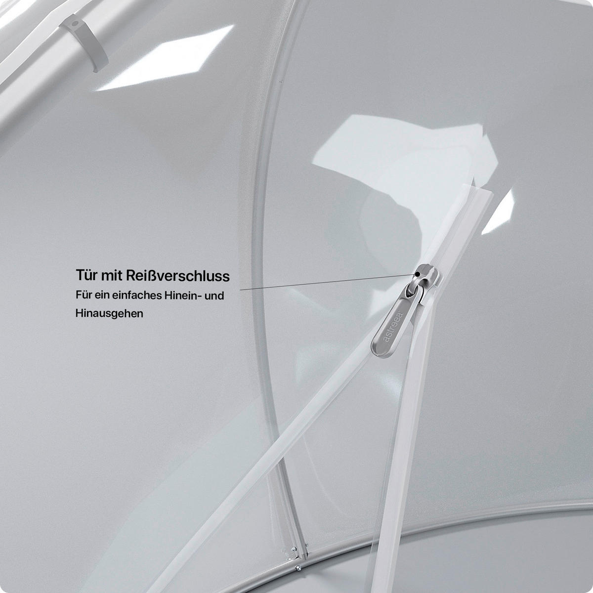 PAVILLON 372/250/372 cm Aluminium  - Transparent/Silberfarben, Basics, Kunststoff/Metall (372/250/372cm)