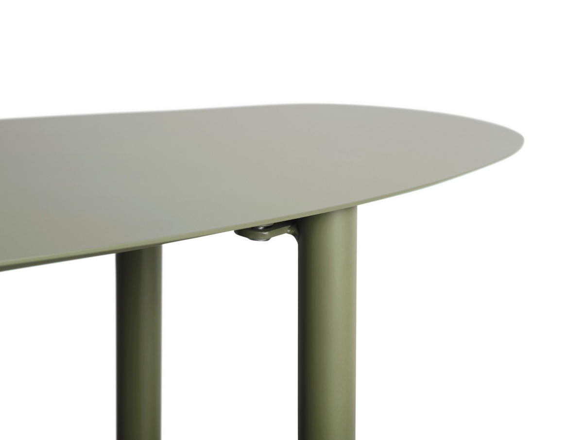 VITRINE riqueza in Grün  - Grün, Basics, Metall (90/28/82cm) - Leitmotiv