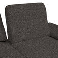 ECKSOFA in Chenille, Flachgewebe Dunkelgrün, Graubraun  165/318 cm  - Dunkelgrün/Graubraun, Design, Textil/Metall (165/318cm) - Xora