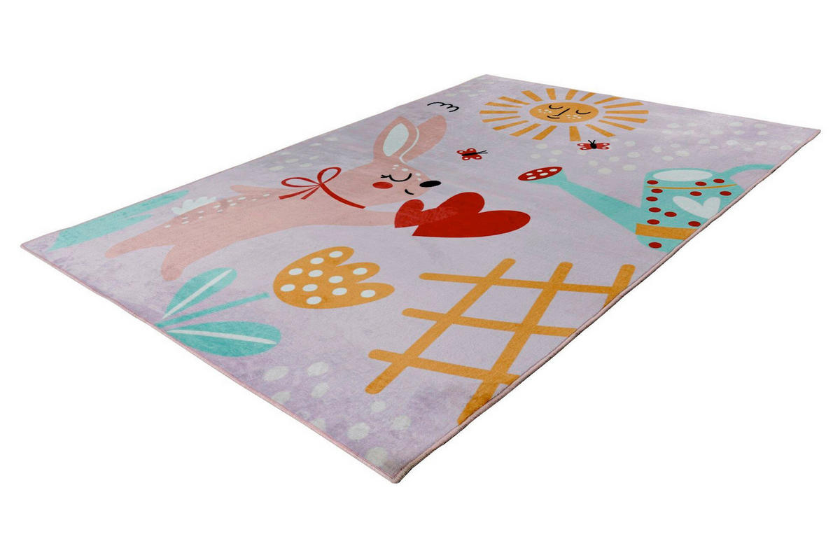 FLACHWEBETEPPICH 115/160 cm Rosa  - Rosa, Basics, Textil (115/160cm) - Kayoom