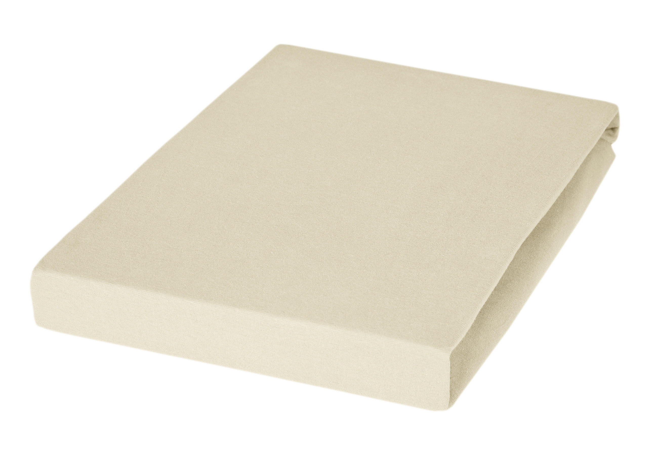 SPANNBETTTUCH Jersey 100/200 cm  - Sandfarben, Basics, Textil (100/200cm) - Janine