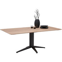 ESSTISCH in Holz, Metall 200/100/75 cm  - Eiche Bianco/Anthrazit, Design, Holz/Metall (200/100/75cm) - Bert Plantagie