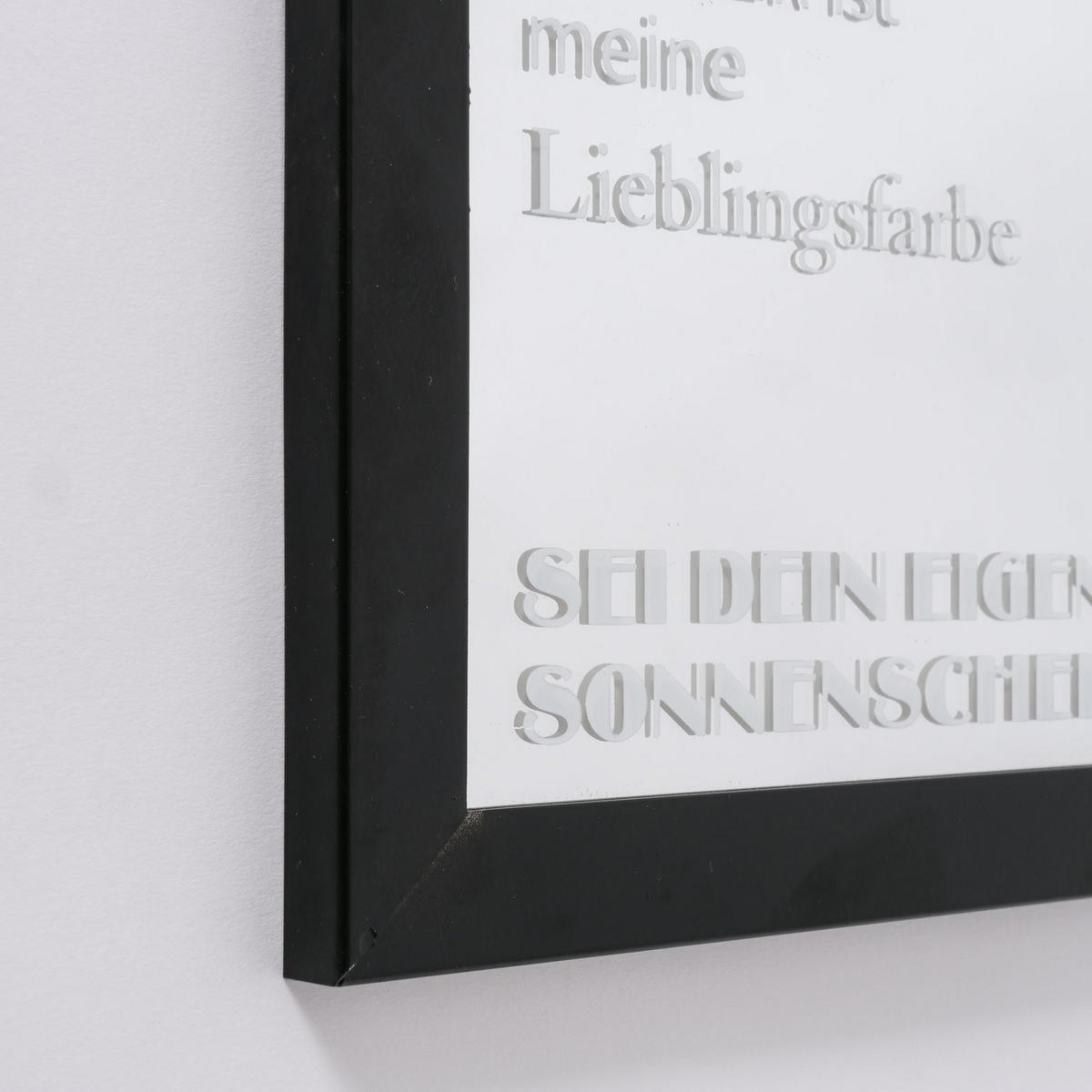 DEKOSPIEGEL - Schwarz, Basics, Glas/Metall (30/40cm)
