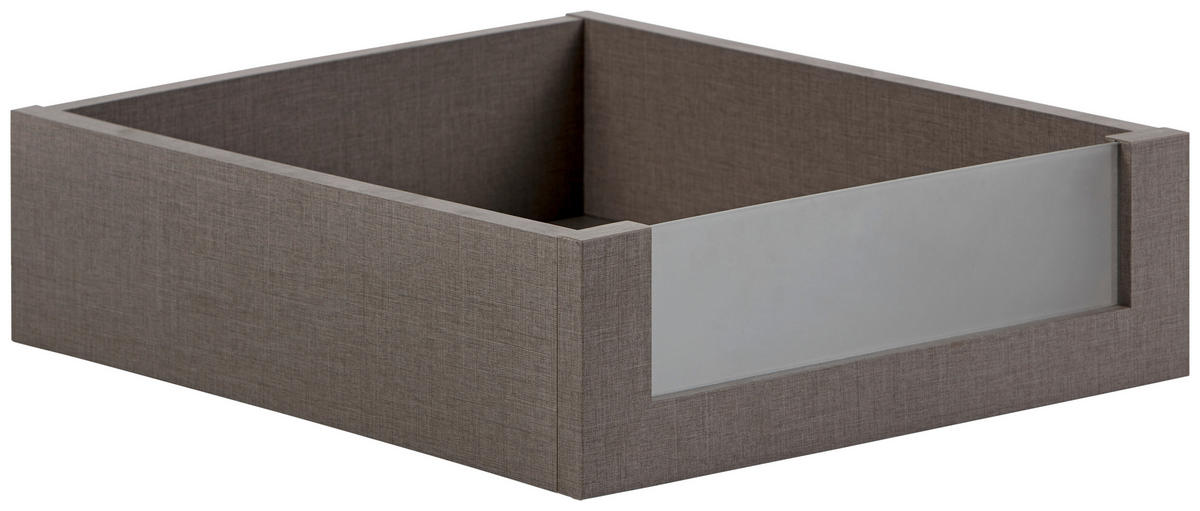 SCHUBLADE 37,5/12/45 cm   - Braun, Glas/Holzwerkstoff (37,5/12/45cm) - Hom`in