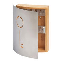 SCHLÜSSELKASTEN Bambus Naturfarben  - Naturfarben, Basics, Holz/Metall (21,5/6/24,5cm) - Zeller Present