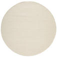 HANDWEBTEPPICH 160 cm Naturfarben rund  - Naturfarben, Natur, Textil (160cm) - Linea Natura