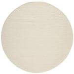 HANDWEBTEPPICH 160 cm Naturfarben rund  - Naturfarben, Natur, Textil (160cm) - Linea Natura