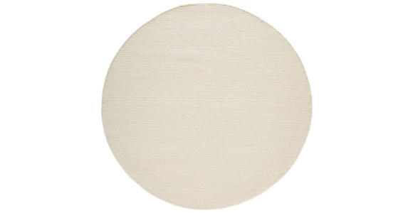HANDWEBTEPPICH 160 cm Naturfarben rund  - Naturfarben, Natur, Textil (160cm) - Linea Natura