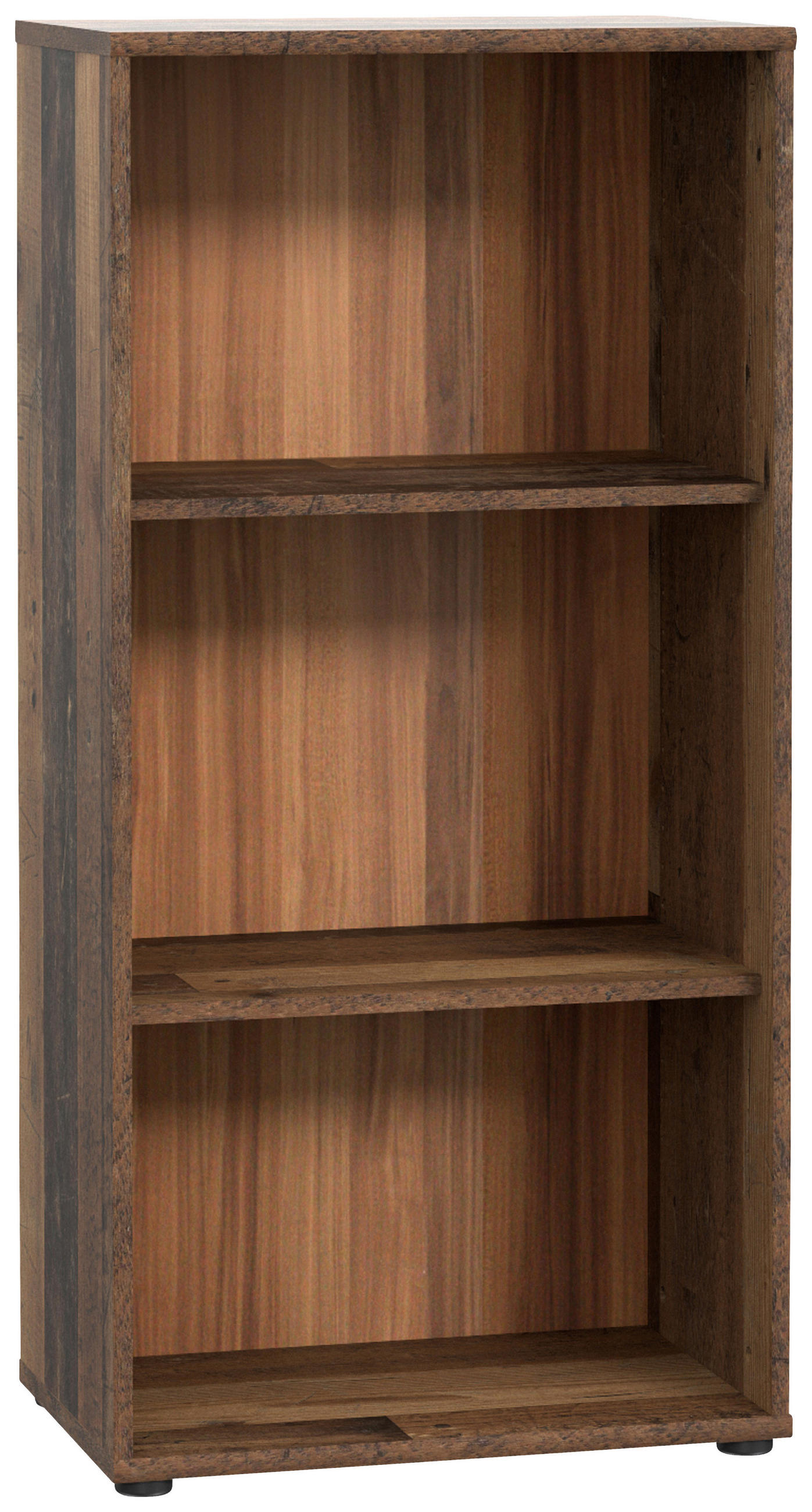 REGAL  54/111,1/34,8 cm Dunkelbraun, Graubraun  - Dunkelbraun/Graubraun, Design, Holzwerkstoff (54/111,1/34,8cm)