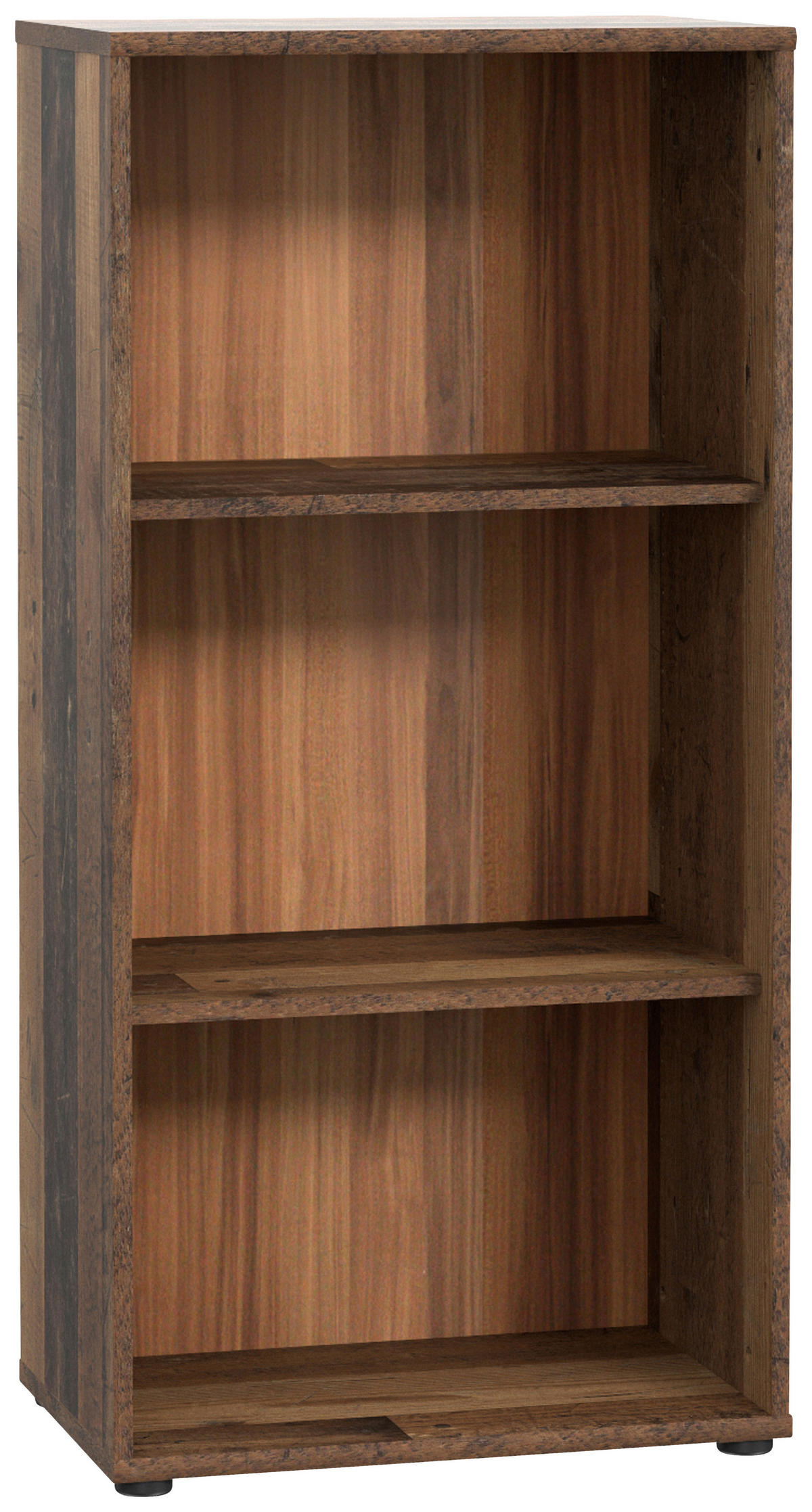 REGAL  54/111,1/34,8 cm Dunkelbraun, Graubraun  - Dunkelbraun/Graubraun, Design, Holzwerkstoff (54/111,1/34,8cm)