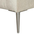 ECKSOFA Beige Chenille  - Beige/Silberfarben, KONVENTIONELL, Textil/Metall (143/284cm) - Carryhome