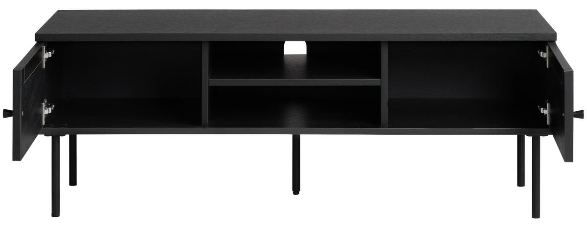 TV-BÄNK 120/43/40 cm  - svart, Trend, metall/trämaterial (120/43/40cm) - Best Price