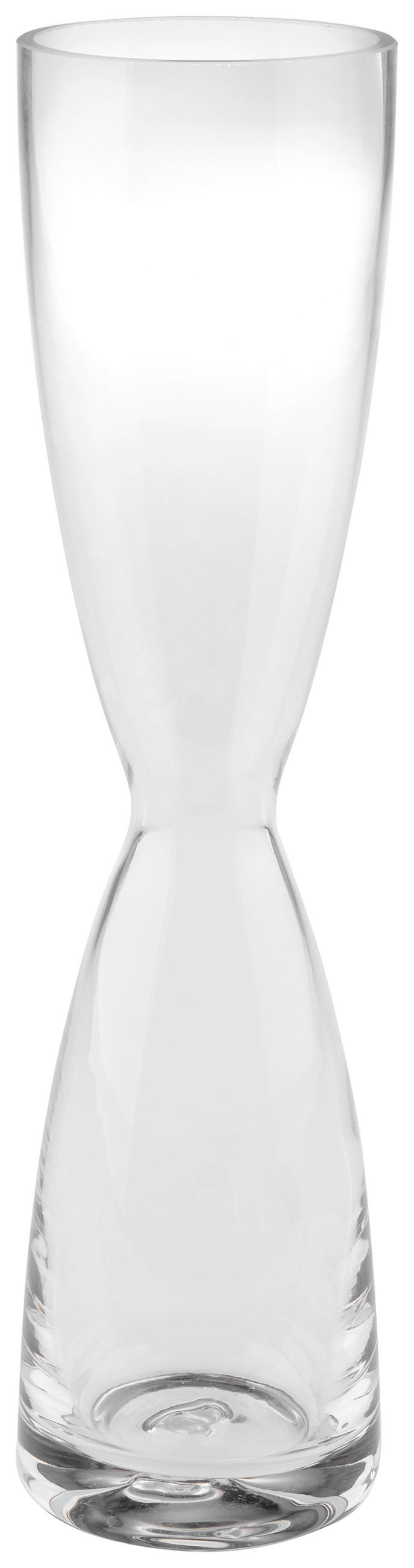 VÁZA 26,20 cm  - áttetsző, Basics, üveg (6,50/26,20/6,50cm) - Leonardo